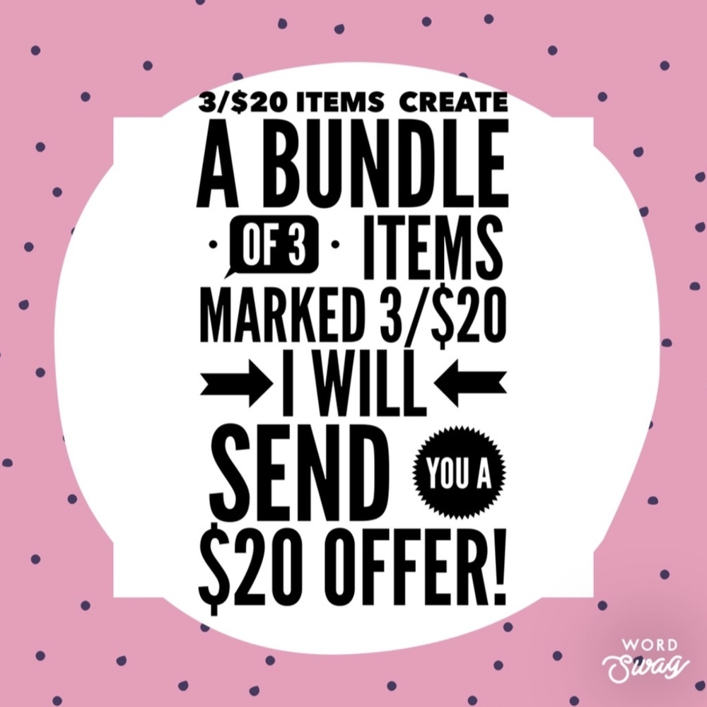 🟣3/$20 Bundle Offer